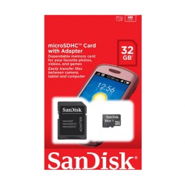 Carte Mémoire microSDHC + SD Adapter (Mobile Version)