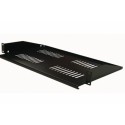 19" 1U FIXE PROF 300MM CHAR ,50KG NOIR