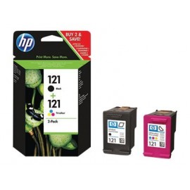 HP 121 Combo-pack Black/Tri-color Ink Cartridges