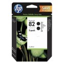 HP 82 69ml Black Ink Crtg 2-Pack
