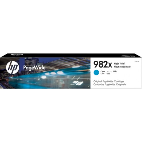 HP 982X High Yield Cyan Original PageWide Cartridg