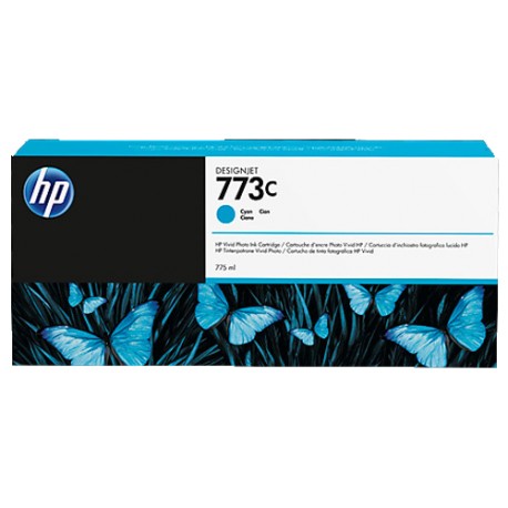 HP 773C 775-ml Cyan DesignJet Ink Cartridge
