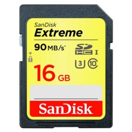 Extreme SDHC Card 16GB 90MB/s Class 10 UHS-I U3