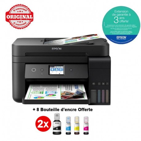 IMPRIMANTE JET D'ENCRE EPSON ECOTANK ITS L 6190 4 EN 1 COULEUR WIFI