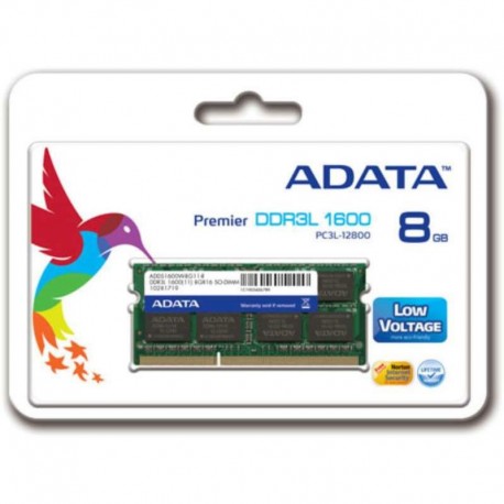 BARRETTE MÉMOIRE ADATA 8GO DDR3L POUR PC PORTABLE