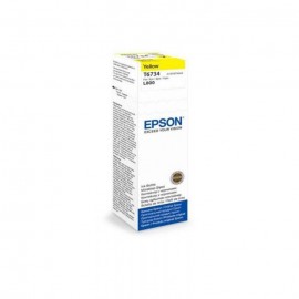 BOUTEILLE D'ENCRE ORIGINAL EPSON T6734 - JAUNE 