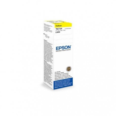 BOUTEILLE D'ENCRE ORIGINAL EPSON T6734 - JAUNE 