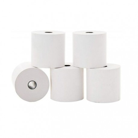 Pack de 5 Rouleaux Papier Thermique 80 x 70 mm