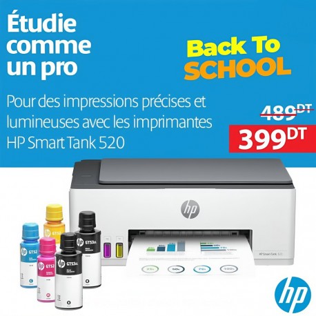 Imprimante HP 3en1 SMART TANK 520 COULEUR 
