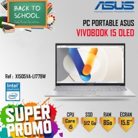 Pc Portable ASUS Vivobook 15 OLED X1505VA / i5-13420H / 8 Go / 512 Go SSD / Windows 11 / Silver