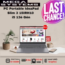 Pc portable lenovo IPS3 15IRH10 I5-13420H 13è Gén 8G 512G SSD