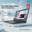Pc Portable Dell Pro 15 Essential Intel Core 3 100U 16Go 512Go SSD - Noir